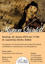 Tickets für Quartett Mignon am 20.01.2019 - Karten kaufen